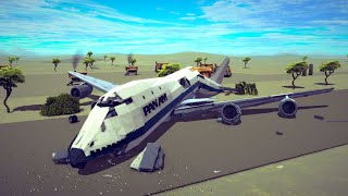 Real Airplane Disasters and MidAir Collisions 2  Besiege [upl. by Zenia831]