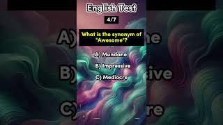 English Synonym Quiz english vocabulary synonyms impossible quiz hardwork game shorts [upl. by Naivart]