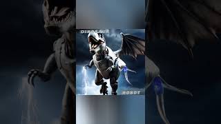 ✅ THE DINOSAUR  ROBOT HYBRID TRANSFORMATION 3 ai shorts viralvideo [upl. by Aihsenyt]