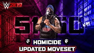 WWE 2K19 Homicide Updated Moveset [upl. by Ginsburg]