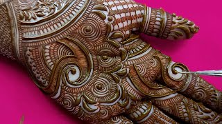 EASY DULHAN MEHENDI DESIGNS FOR FULL HANDS  WEDDING MEHNDI DESIGNS  BRIDAL HENNA MEHNDI DESIGNS [upl. by Arette206]