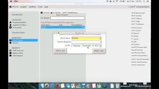 Creating Stock Account in Book Keeper Windows [upl. by Ardnekan]