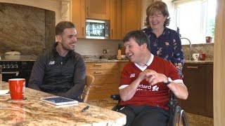 Jordan Henderson suprises a lifelong LFC fan  Pure Liverpool FC [upl. by Sadiras]