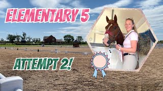 British Dressage Elementary 5  second attempt [upl. by Ahsinuq443]