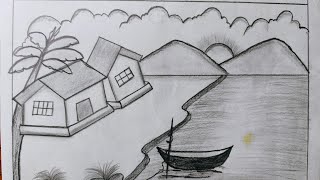 Simple Nature Drawing Tutorial 😱  Save Nature Drawing 🥰  Easy Drawing For Beginners [upl. by Gamali]