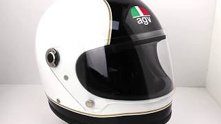 AGV Legends X3000 SUPER AGV Helmet Black White [upl. by Siryt80]