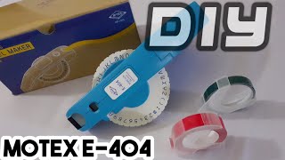 DIY  Menggunakan Label Maker Motex e404 [upl. by Aneleve]