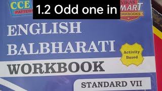 std7 english workbook lesson no 12 Odd one in question answer [upl. by Trinidad550]