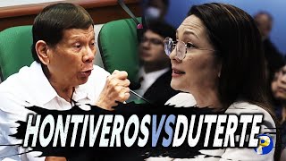 Hontiveros Vs Duterte sa senate hearing [upl. by Ranite]