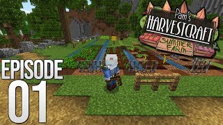 LETS GET TO FARMING  Pams HarvestCraft Summer Farm Ep01  Minecraft Bedrock [upl. by Wappes447]