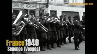 France 1940  Senones 3  Vosges  Vogesen  Parade [upl. by Acissj]