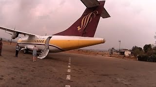 HEHO MANDALAY MYANMAR BUMPIEST FLIGHT by ATR 42 020414 [upl. by Redmer]