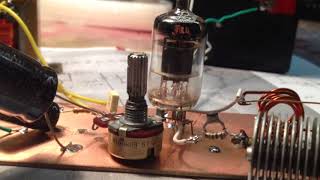 Home made One vacuum tube FM radio 6J1 [upl. by Desirae]