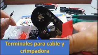 Terminales para cable y crimpadora [upl. by Juster]