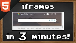 Learn HTML iframes in 3 minutes 🖼️ [upl. by Lucais]