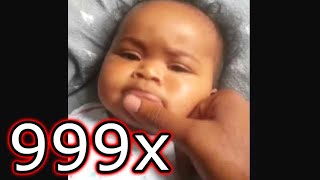 A Beatboxing Baby 999x speed meme [upl. by Onailimixam]