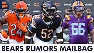 Chicago Bears Rumors Khalil Herbert Trade Darrell Taylor Extension Draft Will Campbell In 2025 [upl. by Yendic]