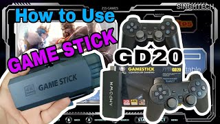 GameStick GD20 Connection installation user Guidance tutorial [upl. by Norma]