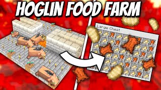 Hoglin Food and Leather Farm  Minecraft 119 Tutorial [upl. by Teddman]