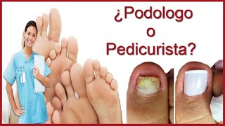 Diferencias entre podólogo y pedicurista [upl. by Ralph]