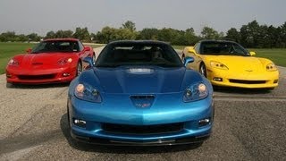 2009 Chevrolet Corvette Z51  Z06  ZR1  CAR and DRIVER [upl. by Blum]