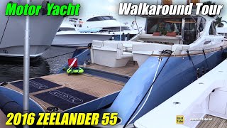 2016 Zeelander 55 Motor Yacht Walkaround Tour  2020 Fort Lauderdale Boat Show [upl. by Etnohc]