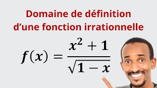 Domaine de définition de fonction irrationnelle [upl. by Septima896]