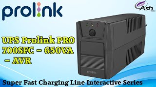 PROLiNK UPS SuperFast Charging Line Interactive UPS 700VA [upl. by Pammi687]