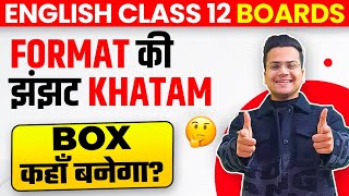 Writing Section ALL FORMATS Explained in One Video 🤯🔥  Class 12th English Boards 2024 [upl. by Hoem917]