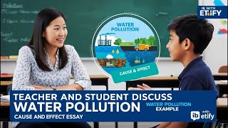 Writing a Cause and Effect Essay on Water Pollution  TeacherStudent Conversation ibmyp esl [upl. by Klingel699]