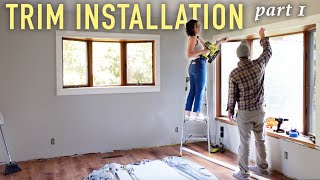 Were installing trim in our fixer upper Part 1 [upl. by Williams473]