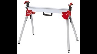 Milwaukee Miter Saw Stand 48080551 Review [upl. by Lockhart]