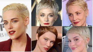 Stylish androgynous Short PIXIE HairCut for ladiesvery short haircutsShort PIXIE Cuts and style [upl. by Morentz628]