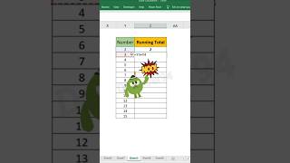 Running total in Excel  excel [upl. by Attenohs866]