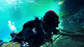 Karavomilos Lake 07042015 Cave diving in Kefalonia [upl. by Athiste]