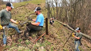 Barbed Wire Fence Repair 40 years of Experience [upl. by Itch]