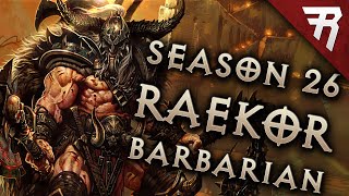 Diablo 3 277 Barbarian Build Raekor GR130 Guide Season 30 [upl. by Ennaylloh]