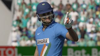 Virender Sehwags 6666 FOUR ball FOUR sixes Vaas  India vs Sri Lanka  Cricket 24 [upl. by Monahon]