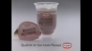 Dr Oetker Rotweincreme 1990 [upl. by Patrizia]