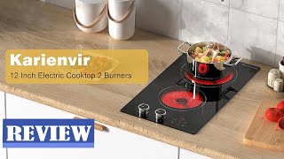 Bruner Electric Cooktop Review  12 Inch Electric Cooktop 2 Burners [upl. by Garnette430]