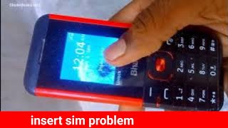 insert sim problem  sim network problem  sim card error jio Bharat k1 4g phone [upl. by Adihsaar]