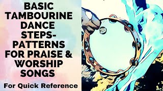 BEGINNER TAMBOURINE DANCE STEPS FOR PRAISE AND WORSHIP Basic Tambourine Dance Pattern Part 1 [upl. by Amahs202]