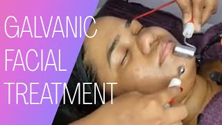 Galvanic Facial Treatment in Telugu ll Galvanic Facial Treatment Tutorial [upl. by Eveleen190]