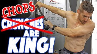 Ripped ABS Without Crunches Chop for a STRONG CORE [upl. by Charleton]