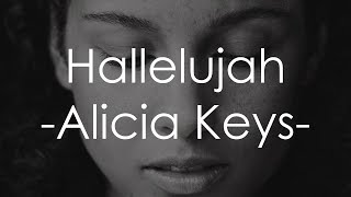 Hallelujah  Alicia Keys Lyrics [upl. by Oria]