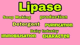 Lipase enzyme production and its applications [upl. by Nommad]