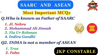 SAARC and ASEAN Concepts and Facts  SAARC vs ASEAN—JKP Constable  TheAspirants01 [upl. by Assirok]