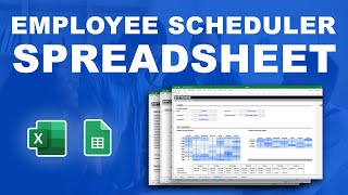 How to build an effective staff schedule with an employee scheduler spreadsheet [upl. by Yhtur164]