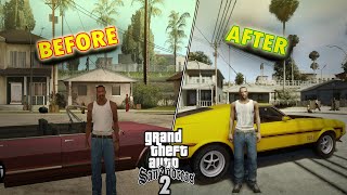 I Changed GTA San Andreas Completely  GTA San Andreas Graphics MODs [upl. by Alhahs812]