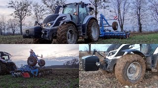 Valtra T174 Versu w błocie Nowy nabytek Najnowsza brona talerzowa AGROLIFT BTH 45m na testach [upl. by Hcurob]